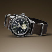 Seiko SSA451J1 Presage Style 60s Green Dial Leather Strap Men's Watch